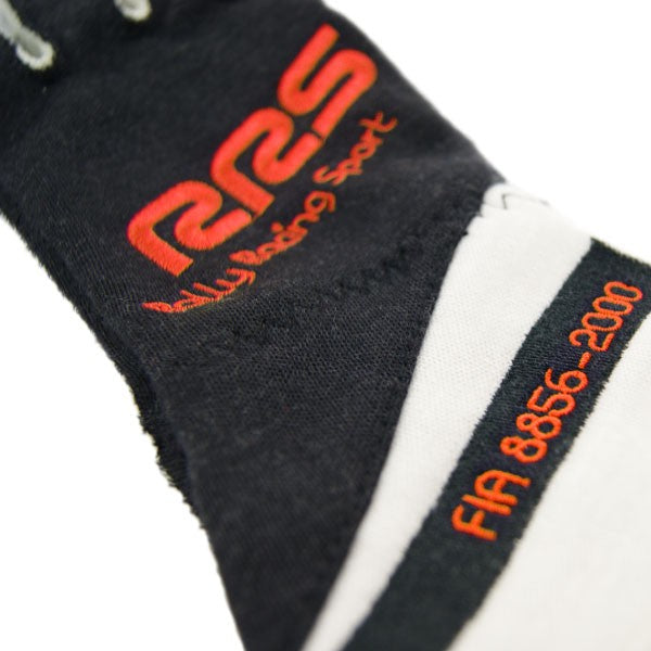 RRS Virage2 racing gloves - Black logo Orange - FIA 8856-2018
