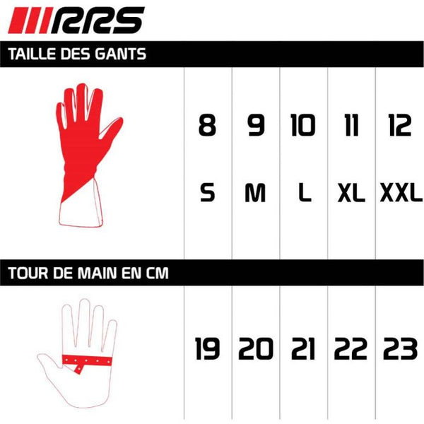 FIA RRS DYNAMIC 2 gloves (External seams) - Red - FIA 8856-2018