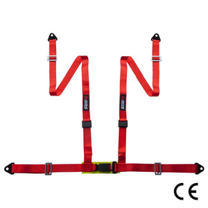 4 points road red harness