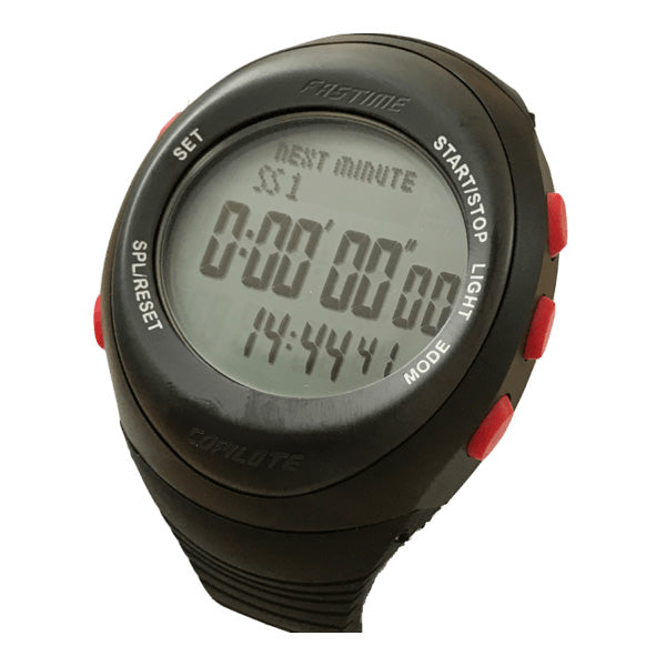 Fastime RW3 co-driver watch - Black / Red buttons