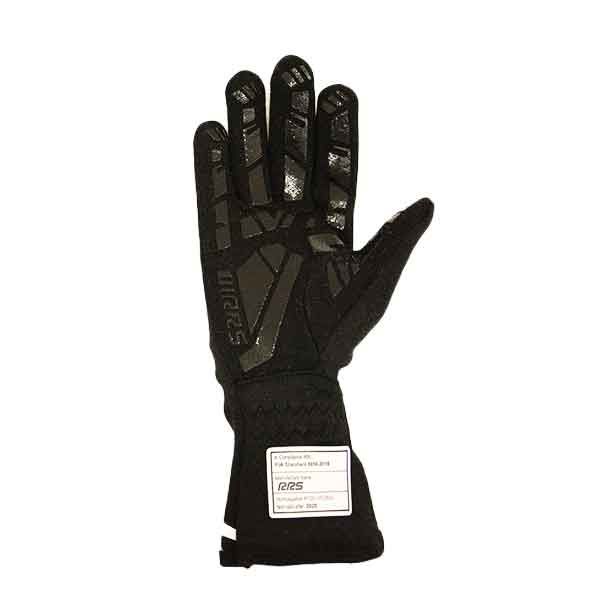 GRIP 2 racing gloves - Black logo RED - FIA 8856-2018