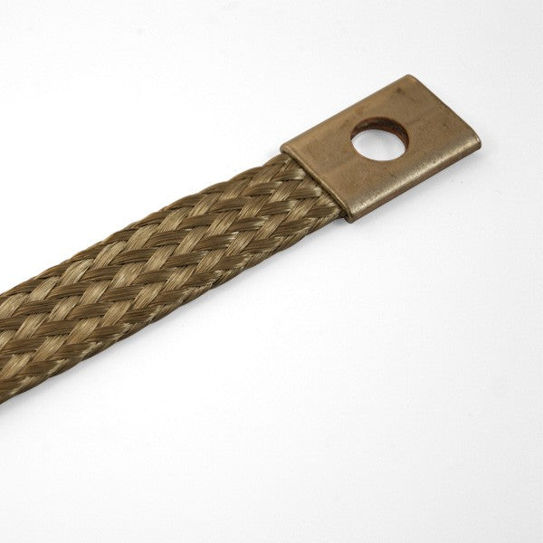 25mm²x400mm brass earth copper strap